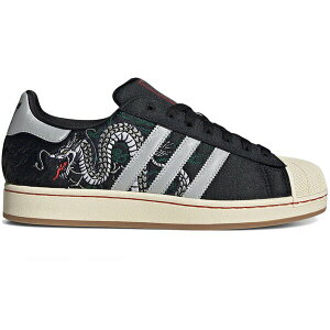 adidas �A�f�B�_�X �����Y �X�j�[�J�[ �yadidas Superstar II Tokyo Dragon�z �T�C�Y US_M_4 Core Black/Grey Two/Cream White