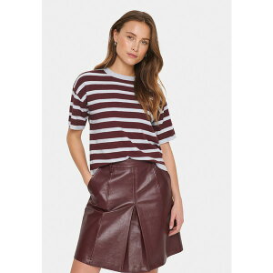 �T���g���y ���f�B�[�X T�V���c �g�b�v�X LIKAM STRIPED - Blouse - chocolate gray dawn stripe