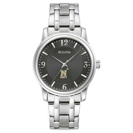 ブロバ メンズ 腕時計 アクセサリー Navy Midshipmen Bulova Stainless Steel Corporate Collection Watch -