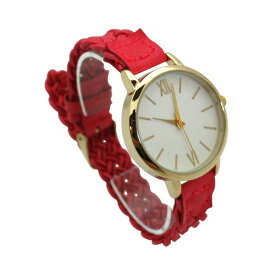 オリビアプラット レディース 腕時計 アクセサリー Soft Leather Braided Women Watch Bright Pink