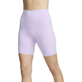 ナイキ レディース カジュアルパンツ ボトムス Nike Women's One High-Waisted 8" Biker Shorts With Pockets Lilac Bloom