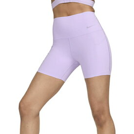 ナイキ レディース カジュアルパンツ ボトムス Nike Women's Universa High-Waisted 5" Biker Shorts Lilac Bloom