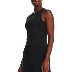 アンダーアーマー レディース シャツ トップス Under Armour Women's HeatGear Armour Racer Tank Black