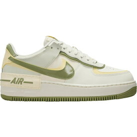 ナイキ レディース スニーカー シューズ Nike Women's Air Force 1 Shadow Shoes Green/Tan