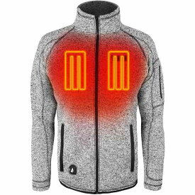 アクションヒート メンズ ジャケット＆ブルゾン アウター ActionHeat Men's 5V Battery Heated Sweater Jacket Grey