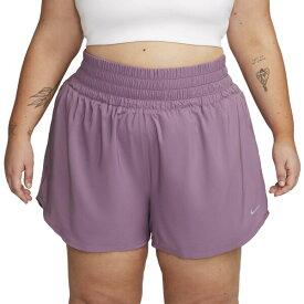 ナイキ レディース カジュアルパンツ ボトムス Nike Women's Dri-FIT One Plus Ultra High-Waisted 3" Brief-Lined Shorts (Plus Size) Violet Dust