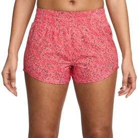 ナイキ レディース カジュアルパンツ ボトムス Nike Women's One Dri-FIT Mid-Rise 3" Brief-Lined Shorts Coral Chalk