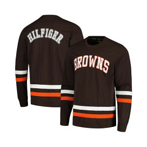 g~[ qtBK[ Y Vc gbvX Men's Brown, Orange Cleveland Browns Nolan Long Sleeve T-shirt Brown, Orange