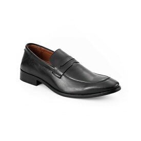 トミー ヒルフィガー メンズ スリッポン・ローファー シューズ Men's Simol Slip on Dress Penny Loafers Black