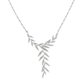 エフィー コレクション メンズ ネックレス・チョーカー アクセサリー EFFY&reg; Diamond Leaf 20" Statement Necklace (1-1/10 ct. t.w.) in 14k White Gold White Gold