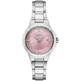セイコー レディース 腕時計 アクセサリー Women's Essential Stainless Steel Bracelet Watch 27mm Pink