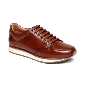 アンソニー ヴィア メンズ スニーカー シューズ Men's Barack Leather Casual Fashion Sneaker Tan