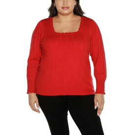 ベルディーニ レディース ニット&セーター アウター Plus Size Square Neck Sweater Red Belldini Red