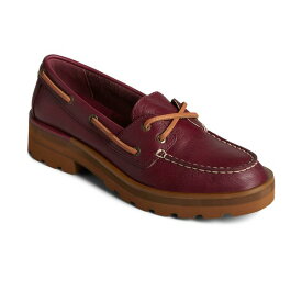 スペリー メンズ サンダル シューズ Chunky Faux Leather Boat Shoes Cordovan