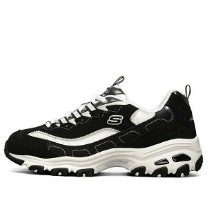 Skechers �X�P�b�`���[�Y ���f�B�[�X �X�j�[�J�[ �y(WMNS) Skechers D Lites 1.0 Low Chunky Shoes Black 149463-BKW�z �T�C�Y US_5(22.0cm)