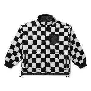 Vans oY fB[X Xj[J[ y(WMNS) Vans Checkerboard Sherpa Jacket 'White Black' VN000H0RCY4z TCY US_W_M