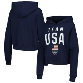 アウタースタッフ レディース パーカー・スウェットシャツ アウター Team USA Women's Pullover Hoodie Navy