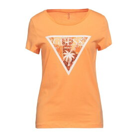 ゲス レディース Tシャツ トップス T-shirts Orange