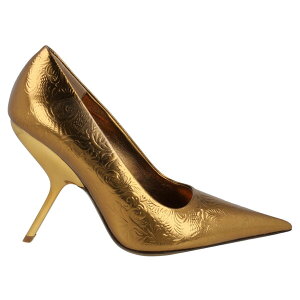 Ferragamo �t�F���K�� ���f�B�[�X �X�j�[�J�[ �yFerragamo Embossed Floral Eva Pumps Yellow (Women's)�z �T�C�Y US_6(23.0cm) Yellow