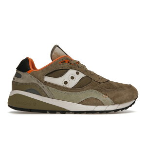 Saucony �T�b�J�j�[ �����Y �X�j�[�J�[ �ySaucony Shadow 6000 Olive�z �T�C�Y US_7(25.0cm) Olive/Orange