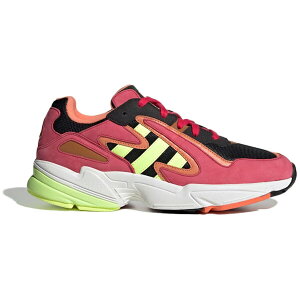 adidas �A�f�B�_�X �����Y �X�j�[�J�[ �yadidas Yung-96 Chasm Pink Hi-Res Yellow�z �T�C�Y US_7(25.0cm) Core Black/Hi-Res Yellow/Energy Pink