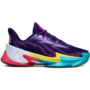 Under Armour A_[A[}[ Y Xj[J[ yUnder Armour Curry Series 7 Curry World Tourz TCY US_M_13.5 Purple/Multi