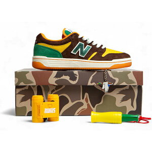 New Balance j[oX Y Xj[J[ yNew Balance Numeric 480 Rukus Mallard Duck (Special Box)z TCY US_8.5(26.5cm) Brown/Yellow
