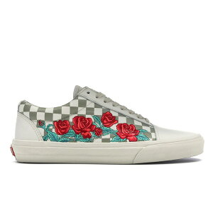 Vans �o���Y �����Y �X�j�[�J�[ �yVans Old Skool Rose Embroidery (White)�z �T�C�Y US_M_4.5 Marshmallow/Turtledove