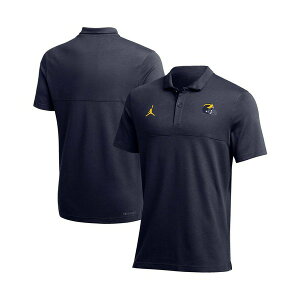 W[_ Y Vc gbvX Men's Navy Michigan Wolverines 2022 Coaches Performance Polo Shirt Navy