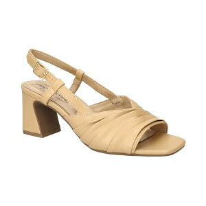 イージーストリート レディース サンダル シューズ Women's Lucie Square Toe Sandals Beige