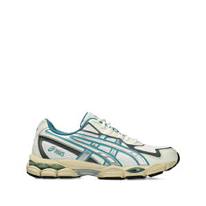 �A�V�b�N�X �����Y �X�j�[�J�[ �V���[�Y Gel-nyc 2055 blue teal sneakers White