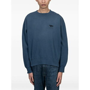 ���]�� �L�c�l �����Y �p�[�J�[�E�X�E�F�b�g�V���c �A�E�^�[ X kuro sunfaded fox sweatshirt Blue