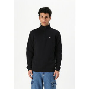 g~[qtBK[ Y T_ V[Y TJM REG FLEECE 1/4ZIP MOCK NECK - Sweatshirt - black