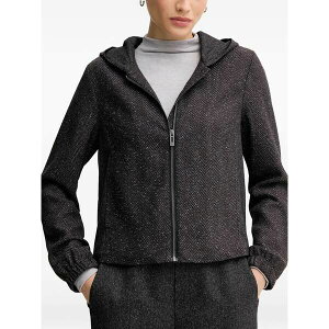 ���X ���b�V�� ���f�B�[�X �W���P�b�g���u���]�� �A�E�^�[ Herringbone hooded jacket Brown