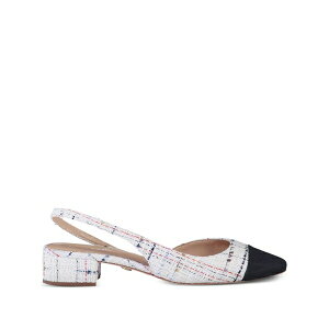 ���F���j�J �x�A�[�h ���f�B�[�X �p���v�X �V���[�Y Cecile tweed slingback pumps White