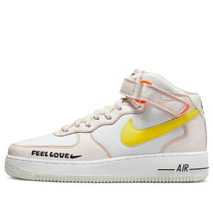 Nike �i�C�L ���f�B�[�X �X�j�[�J�[ �y(WMNS) Nike Air Force 1 '07 Mid 'Feel Love' FD0869-100�z �T�C�Y US_8.5(25.5cm)