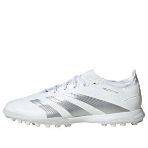adidas �A�f�B�_�X ���f�B�[�X �X�j�[�J�[ �y(WMNS) adidas Predator 24 League Low Turf 'White Silver' IE2613�z �T�C�Y US_W_12