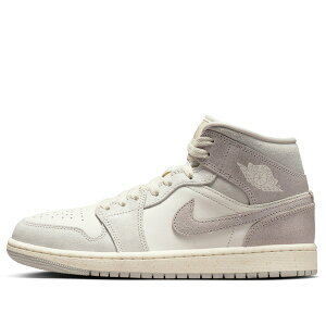 Jordan �W���[�_�� ���f�B�[�X �X�j�[�J�[ �y(WMNS) Air Jordan 1 Mid SE 'Light Iron Ore Pale Ivory' IB7010-001�z �T�C�Y US_W_13.5