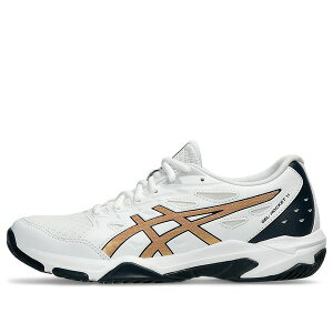 ASICS �A�V�b�N�X ���f�B�[�X �X�j�[�J�[ �y(WMNS) ASICS Gel-Rocket 11 'White Pure Gold' 1072A093-104�z �T�C�Y US_W_10.5