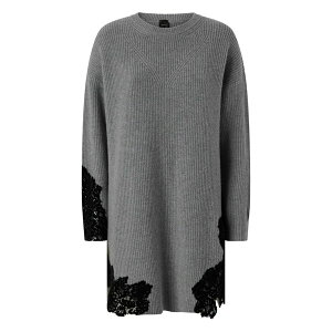 �s���R ���f�B�[�X �����s�[�X �g�b�v�X Long sleeves wool dress Grey