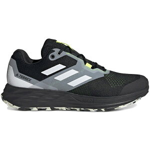adidas �A�f�B�_�X �����Y �X�j�[�J�[ �yadidas Terrex Two Flow Trail Black White�z �T�C�Y US_6.5(24.5cm) Core Black/Crystal White/Solar Yellow
