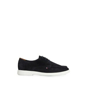 �g�~�[ �q���t�B�K�[ �����Y �h���X�V���[�Y �V���[�Y Moc toe suede lace-up derby shoes Blue
