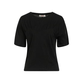 【送料無料】 コンタット レディース Tシャツ トップス T-shirts Black