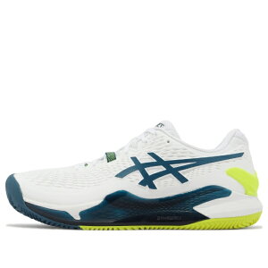 ASICS �A�V�b�N�X �����Y �X�j�[�J�[ �yASICS GEL-Resolution 9 Clay 'White Restful Teal' 1041A375-101�z �T�C�Y US_8.5(26.5cm)