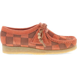 Clarks N[NX fB[X Xj[J[ yClarks Originals Wallabee Orange Check Suede (Women's)z TCY US_W_10.5 Orange
