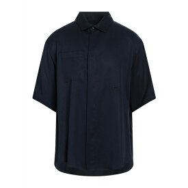 【送料無料】 フォートゥーフォー メンズ シャツ トップス Shirts Navy blue