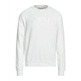 【送料無料】 ランバン メンズ パーカー・スウェットシャツ アウター Sweatshirts Off white