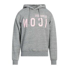 【送料無料】 ディースクエアード メンズ パーカー・スウェットシャツ アウター Sweatshirts Grey