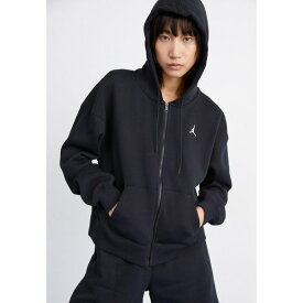 ジョーダン レディース カーディガン アウター Zip-up sweatshirt - black white