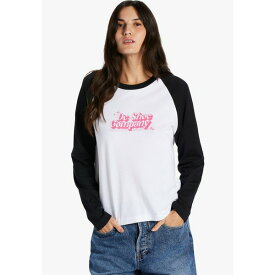 ディーシー レディース Tシャツ トップス TIMELESS RAGLAN - Long sleeved top - xwwk white black